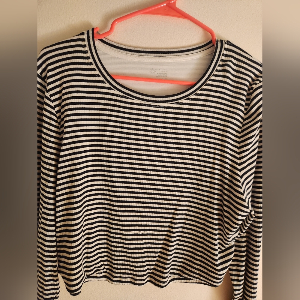 AERIE LONG SLEEVE CROP XL